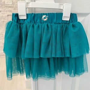 Girls Miami Dolphins Tulle Skirt- 4T
